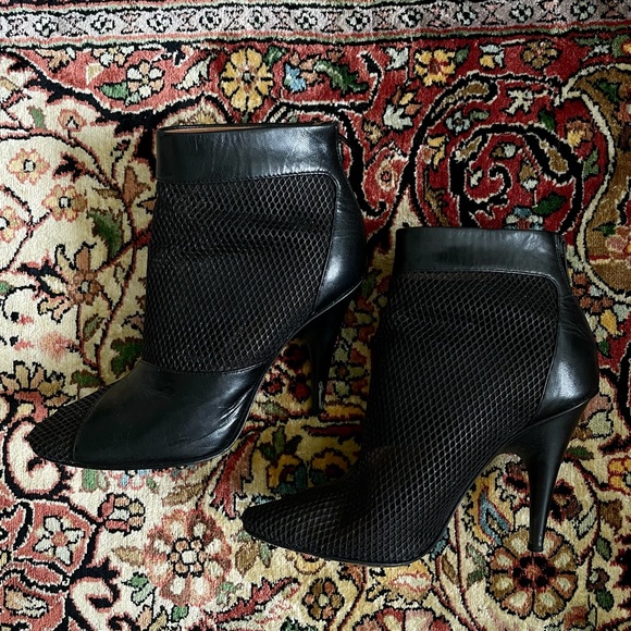 3.1 Phillip Lim Black Mesh “Shirley” Ankle Booties - Size 37 - Picture 1 of 9